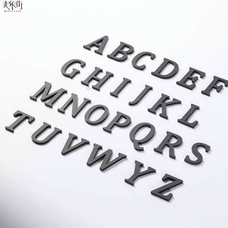 24 letras cualquier madera letras inglesas piezas de merchandising hechas a mano DIY post-it collage creativo decoración de pared creativa
