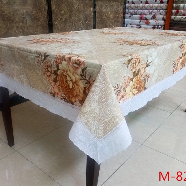 Professional custom-made PVC printed tablecloths, square tablecloths, pressure lace edge tablecloths, factory direct sales