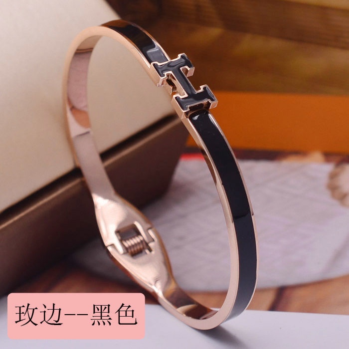 Chenglong Jewelry Titanium Steel Classic H Bracelet, non-allergenic and non-fading B0008-90
