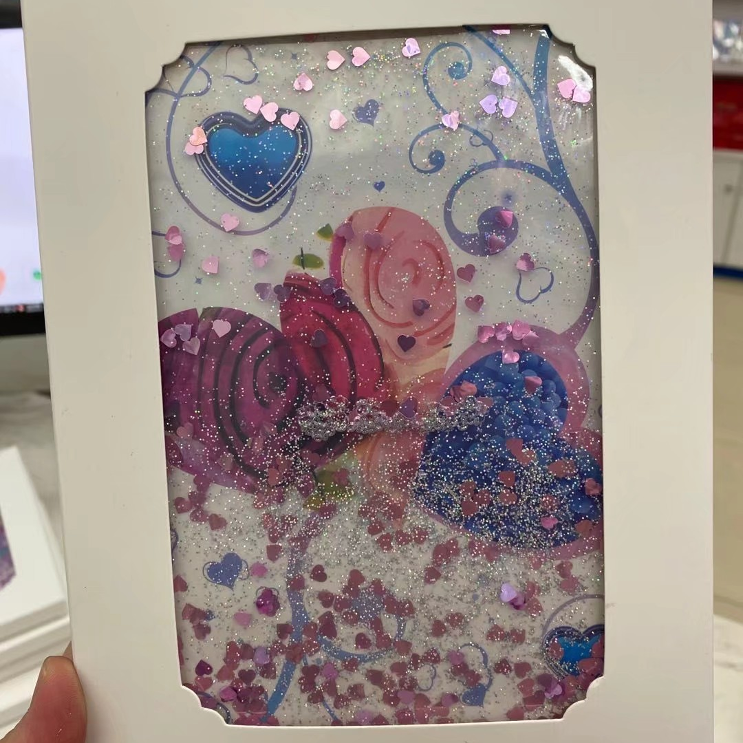 32k oil into the small fresh oil password this girl heart notebook Quicksand color page with box -1