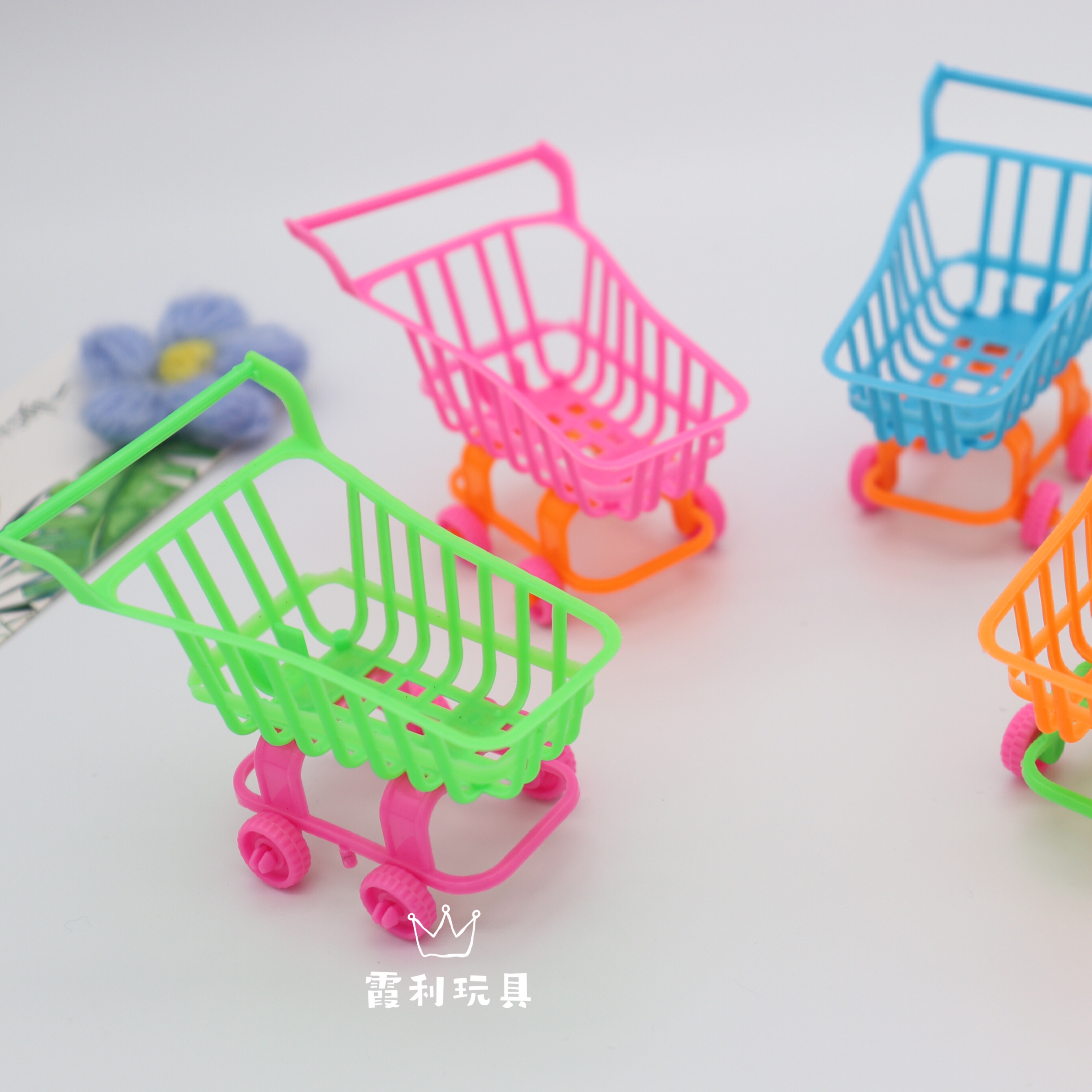 Shopping carts, children's plastic toys, role-playing toys, gifts detail image 1