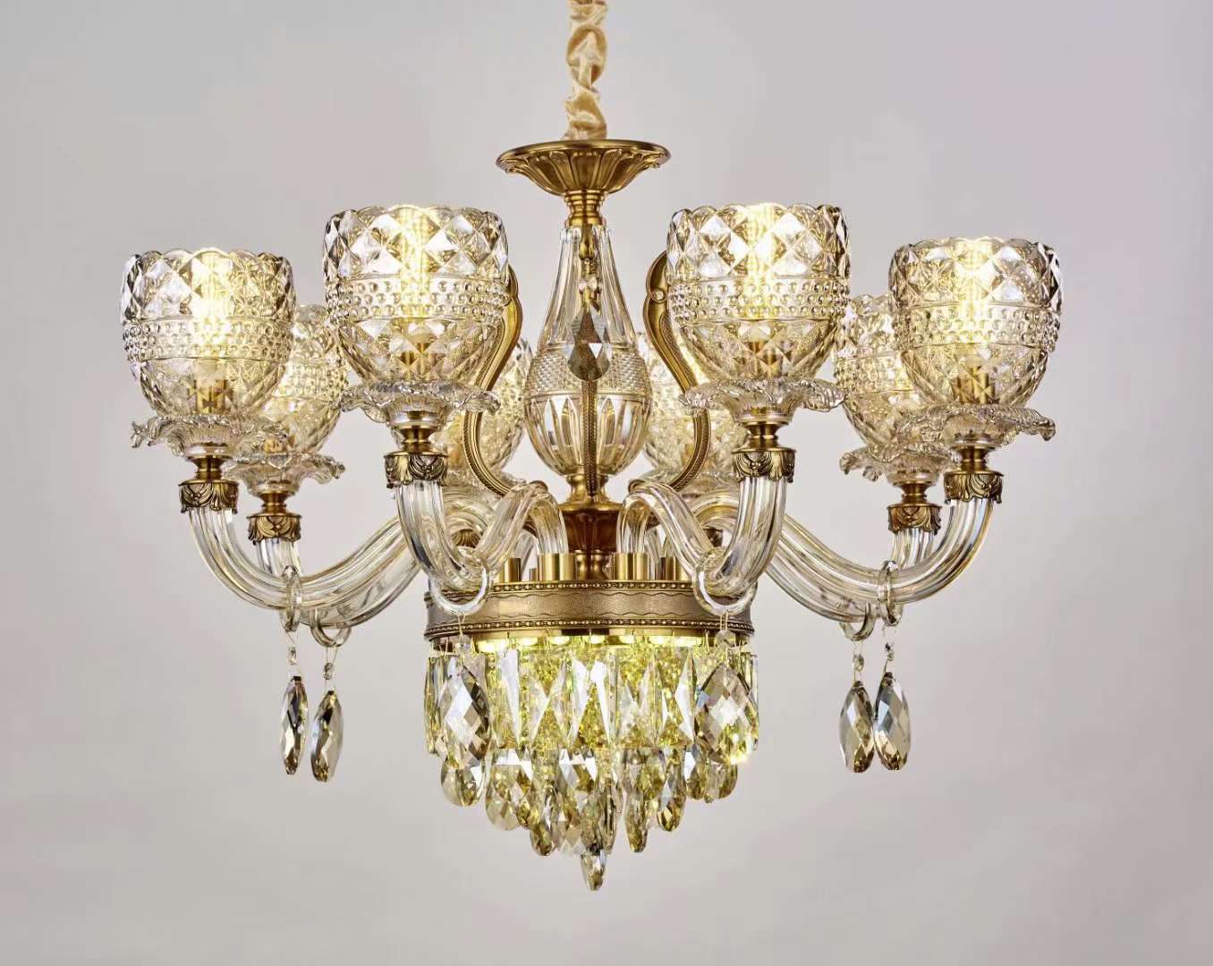 There are 6 crystal glass chandeliers for the living room, dining room and hotel detail image 8