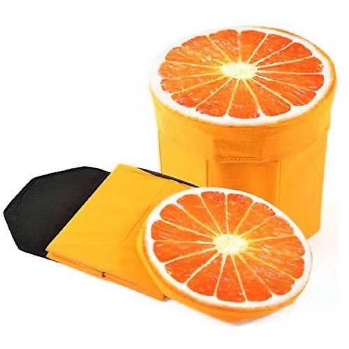 Folding stool with cartoon fruit pattern thumbnail
