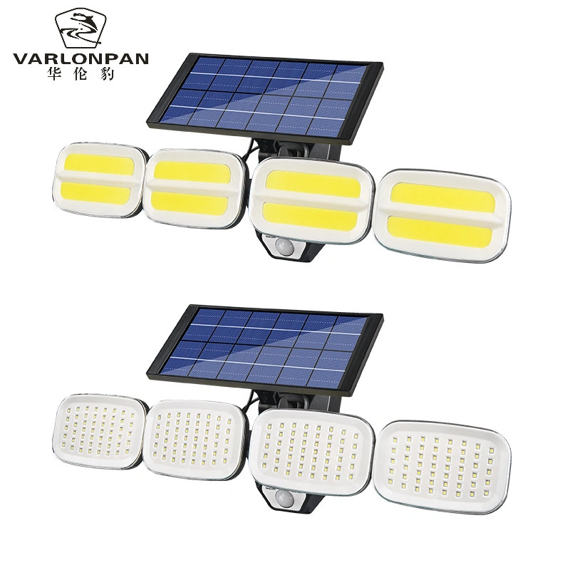 Mingxin Flashlight KXK-601-SMD solar sensor lamp Ultra-bright waterproof outdoor remote control sensor lamp street lamp detail image 2
