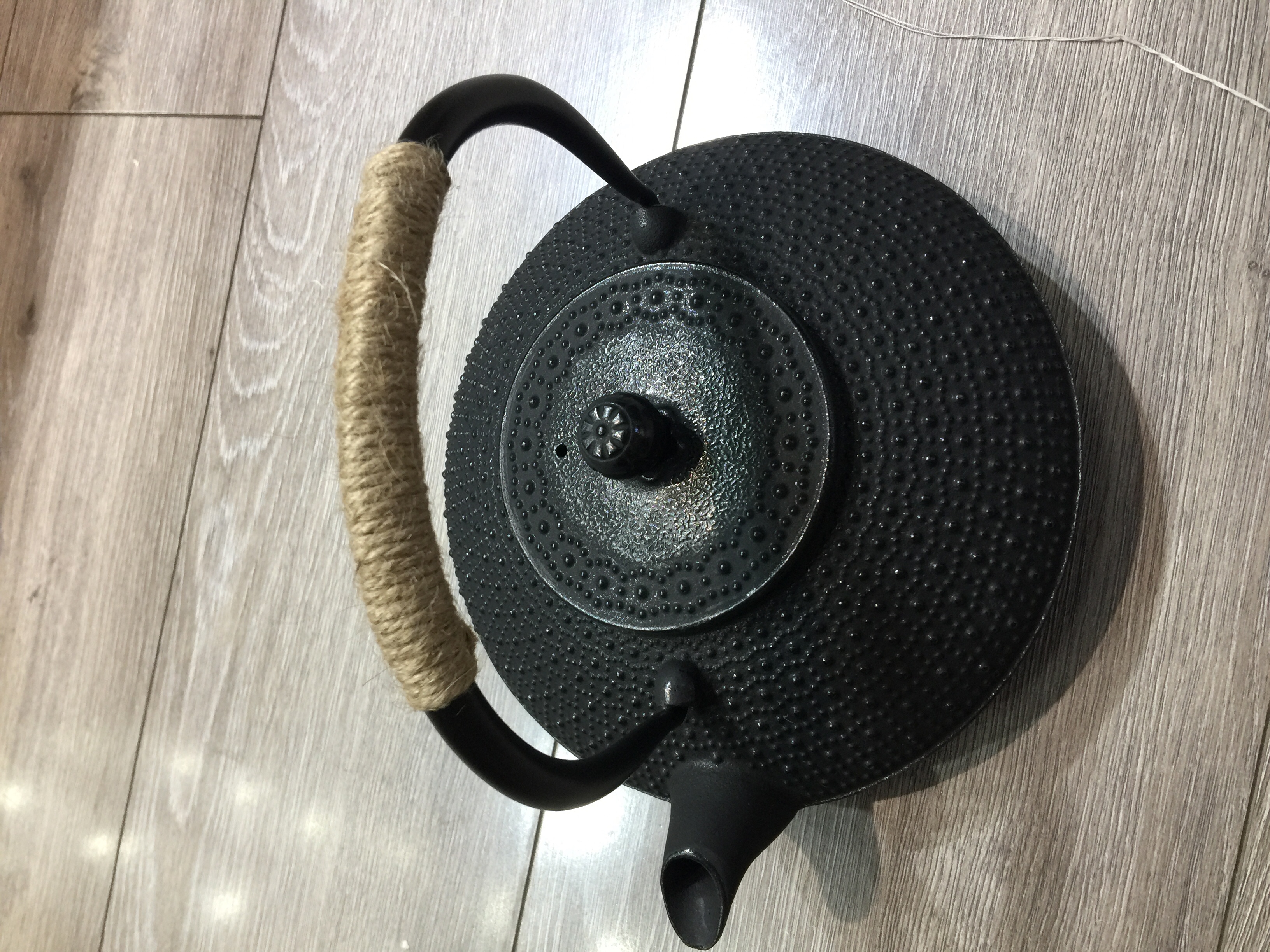 铸铁茶壶F170 复古铁艺铸铁茶壶日式手工铁壶户外露营烧水壶围炉煮茶电陶炉通用产品图