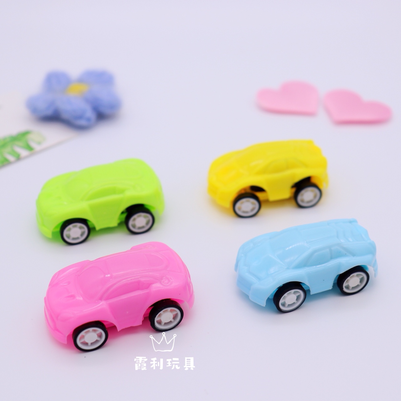 Macaron-colored rebound car, children's plastic toy gift, Gashapon party toy