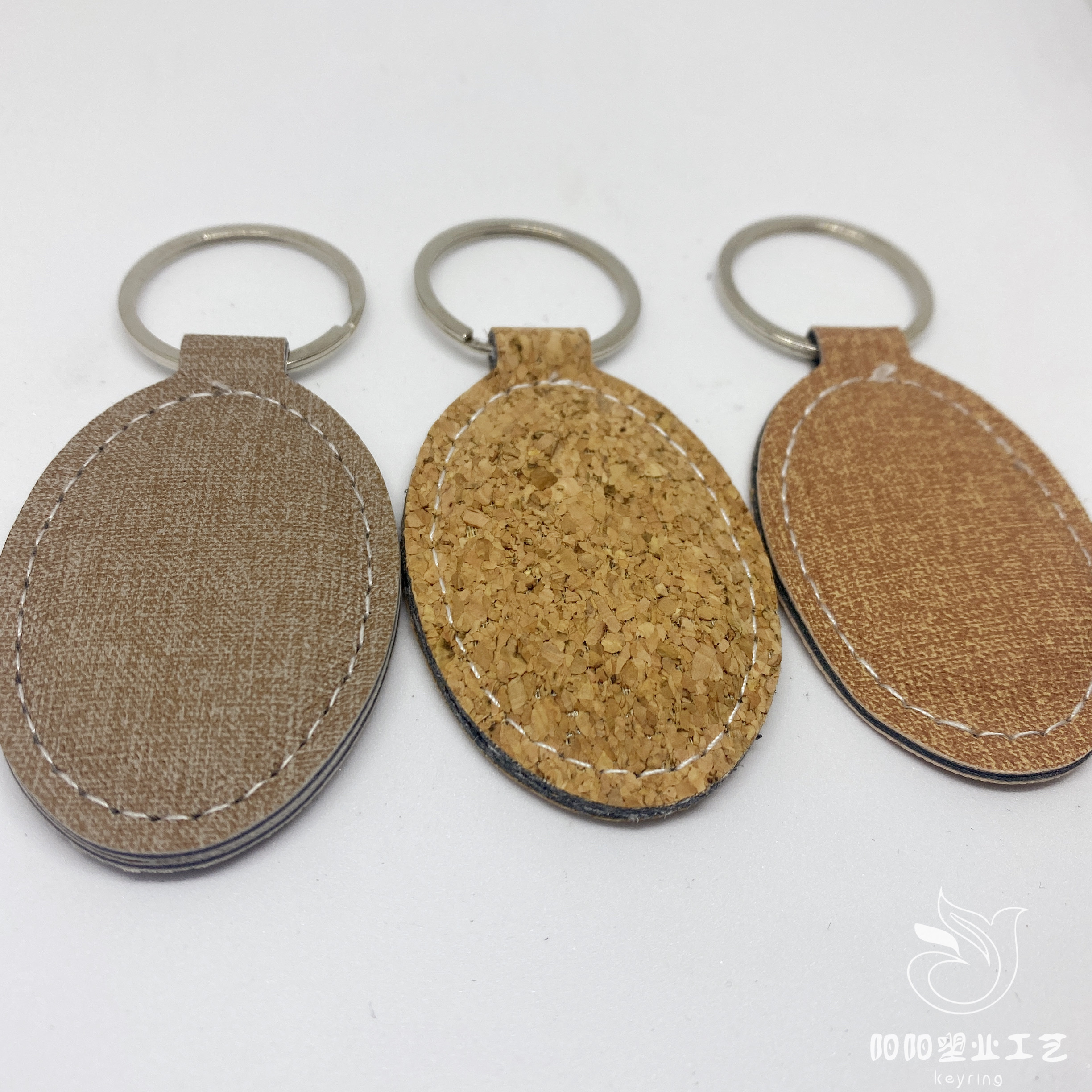 椭圆形钥匙扣 创意礼品 男女通用 PU皮钥匙扣 皮质钥匙扣 广告宣传礼品 旅游纪念品 赠品 可定制详情图5