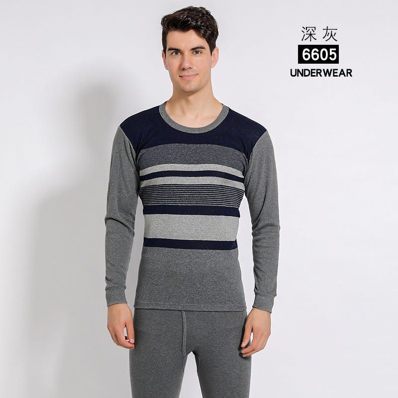 Men's Thin Printed Long Johns Cotton Men's Thermal Underwear Cotton Men's Thermal Underwear 49