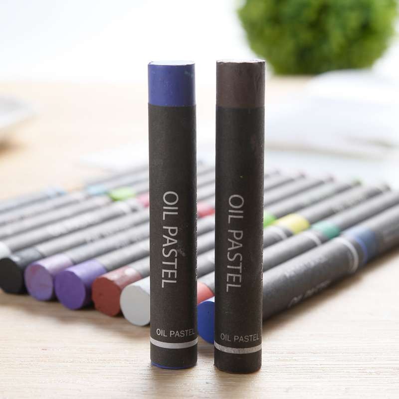 浓彩叠色画室培训绘画灵动鸟24色重彩油画棒批发厂家直销 价格详情图2