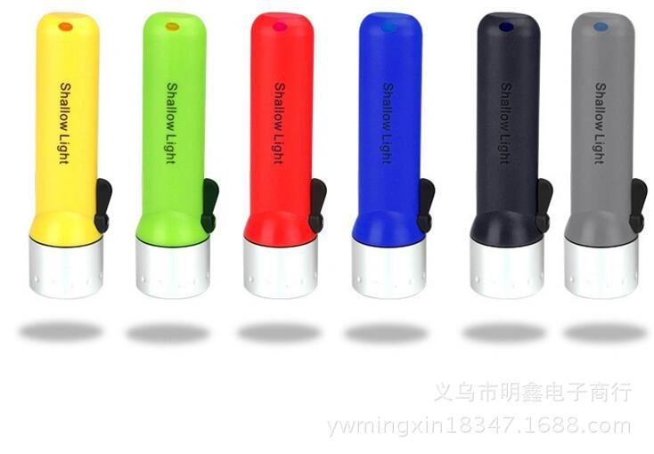 Mingxin Flashlight MX-01 High-intensity aluminum alloy diving special flashlight, underwater high-intensity lighting lamp, AA battery detail image 4
