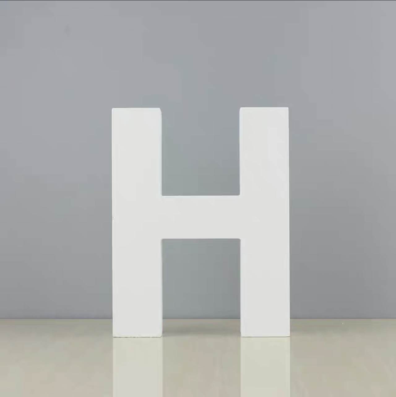 H白色木质英文字母摆件 手工DIY  便利贴创意拼贴 创意墙壁装饰
