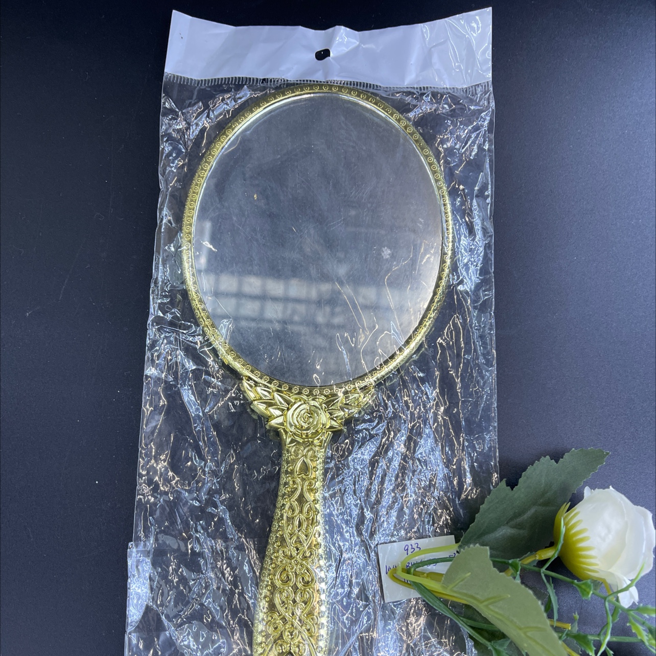Home desktop beauty mirror 9, simple and multi-functional mirror, European and American style hand-held mirror details Picture