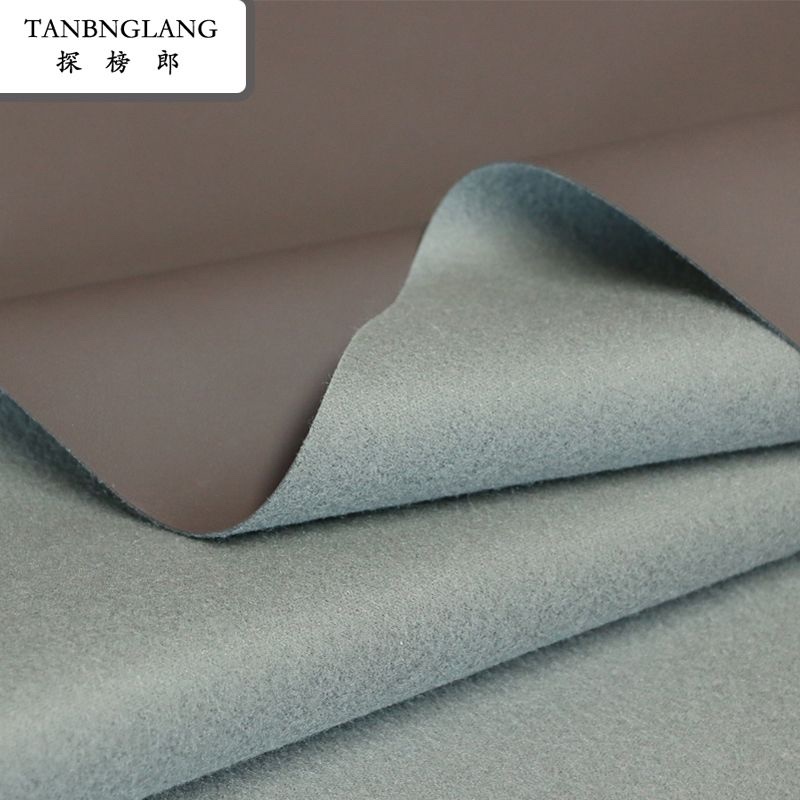 Factory direct sales of fine-textured all-PU leather with a skin-like feel, artificial leather for headboard soft upholds, sofa cushions, furniture, leather fabric 21 details Picture