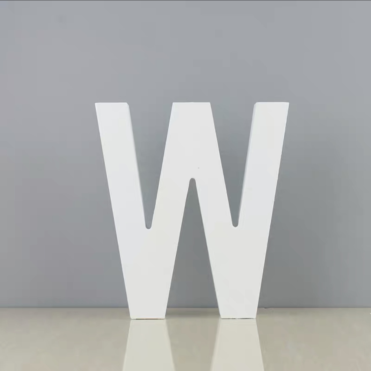 W白色木质英文字母摆件 手工DIY  便利贴创意拼贴 创意墙壁装饰
