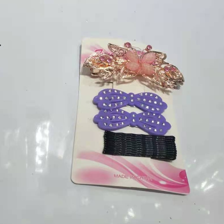 套装组合套装是 三种不同类型搭配的款式.BB夹、弹簧、一字夹三种饰品搭配而成，方便携带 一卡在手款式全有！C-5