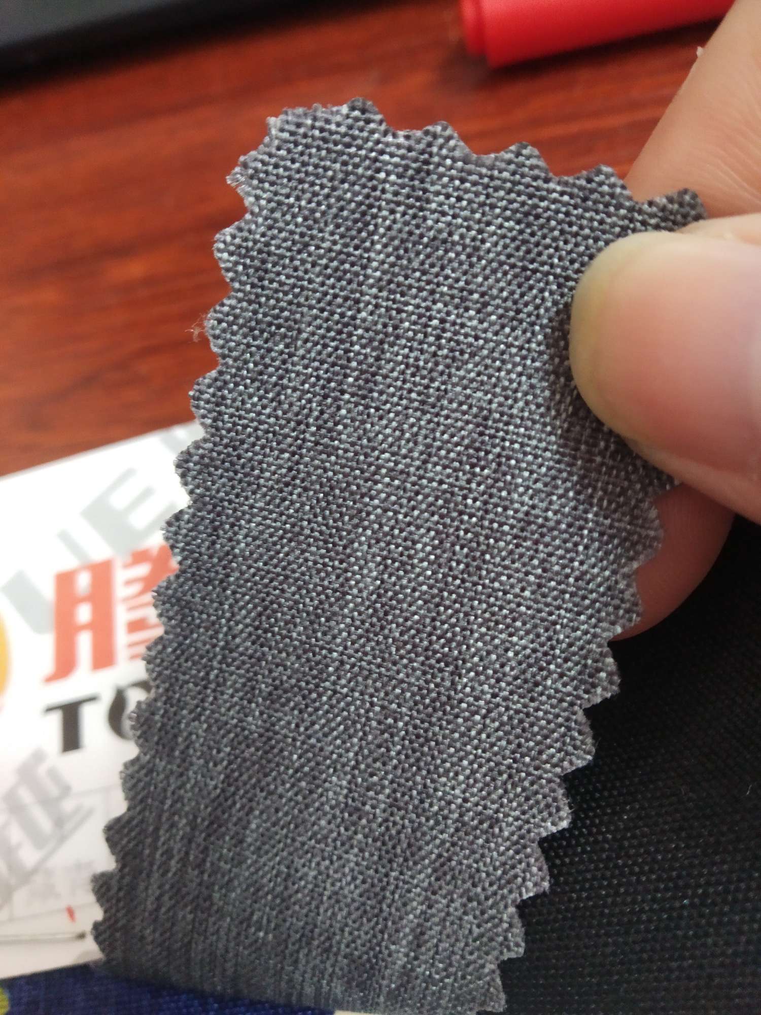 TY-- 034 300D Matte, stretchable pu waterproof 5# gray Item Picture