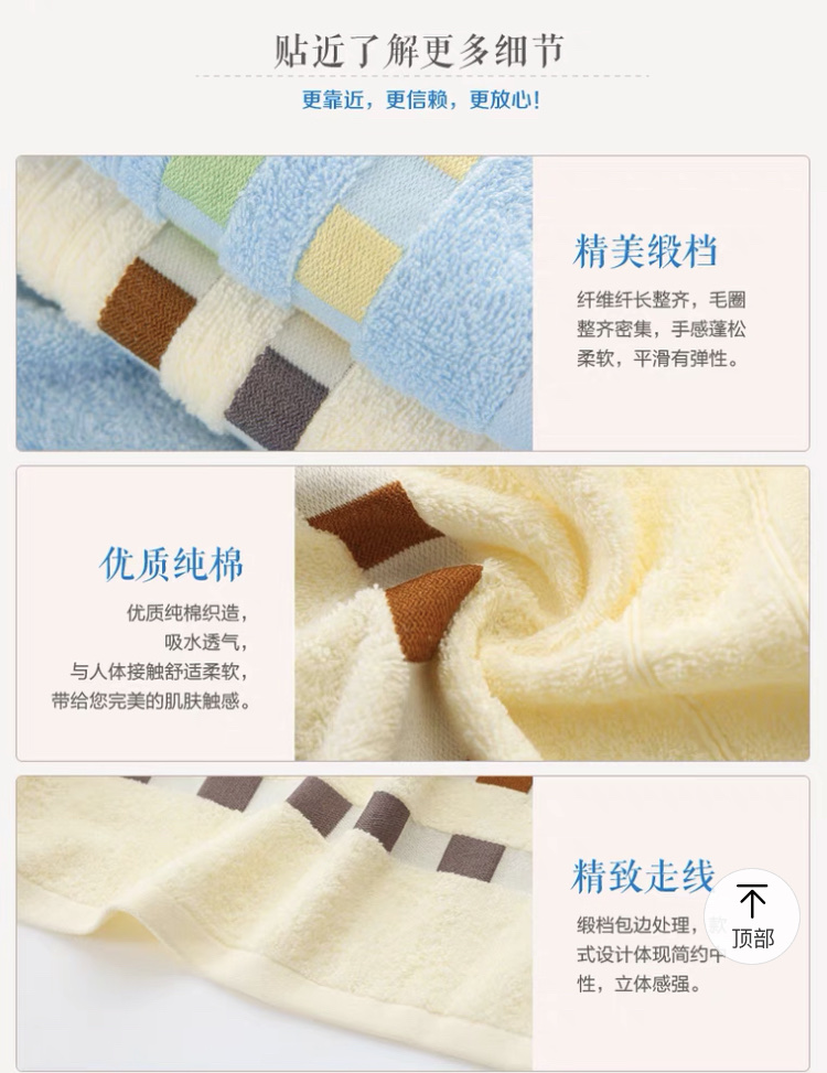 Yiwu Quality Goods All-cotton Gift towels for Adults, men and women, 4-piece set DB-0003F-1 Application Scenario