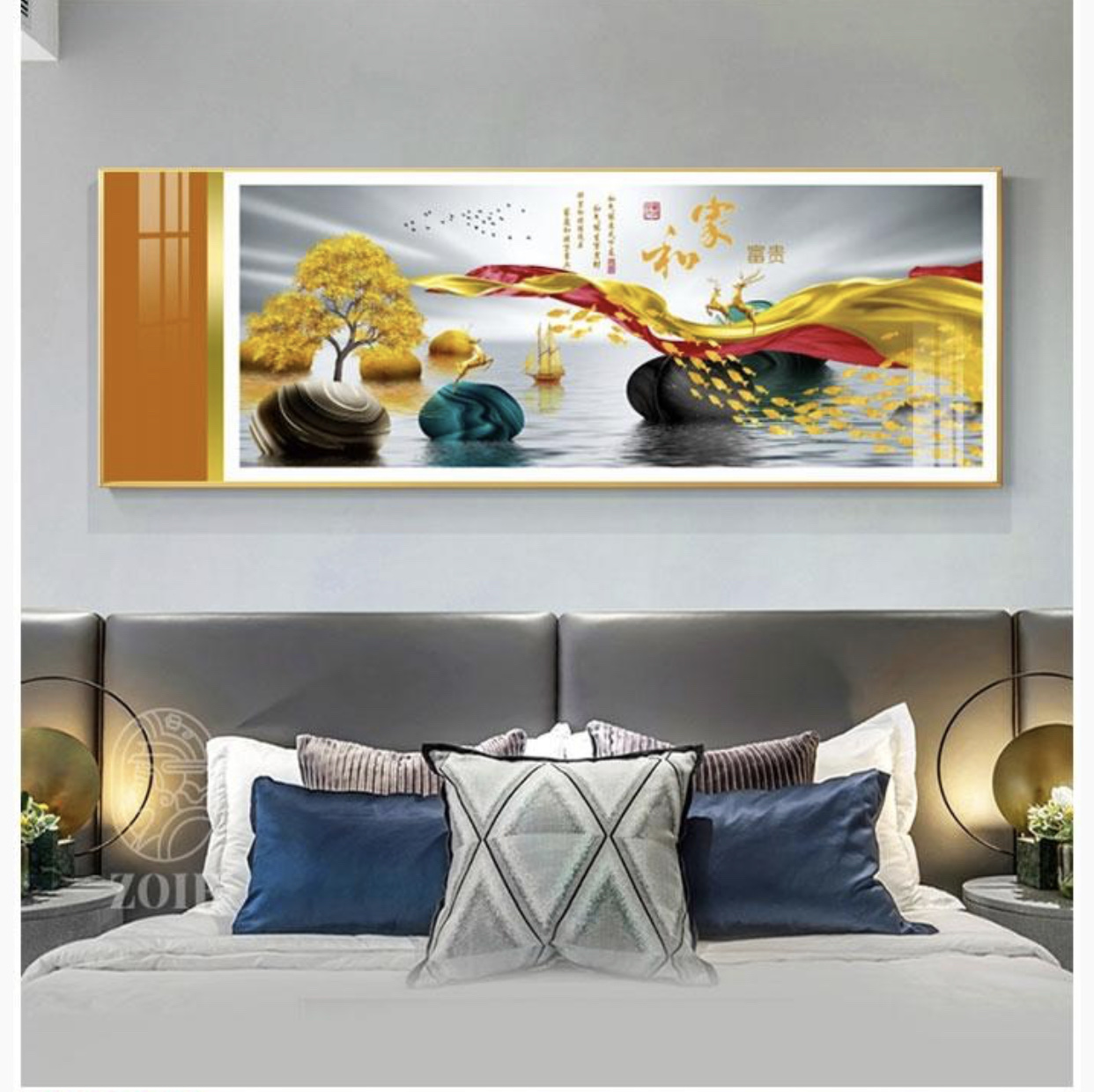 3-crystal porcelain bedside painting Application Scenario