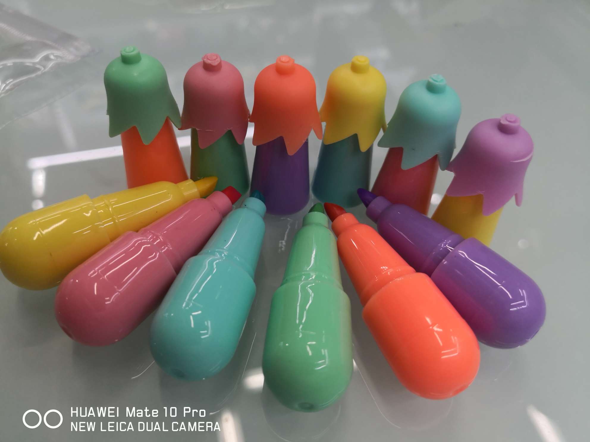 Yiwu Boyang Pen and Ink Supplies Store 819-6 color 🍆 eggplant zipper bag packaged highlighters Application Scenario