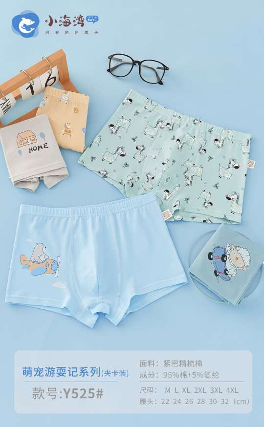 Boys Underpants Cotton Boxers Little Boys Boxer Leggings Cotton Students Large Baby Pants 525 details Picture