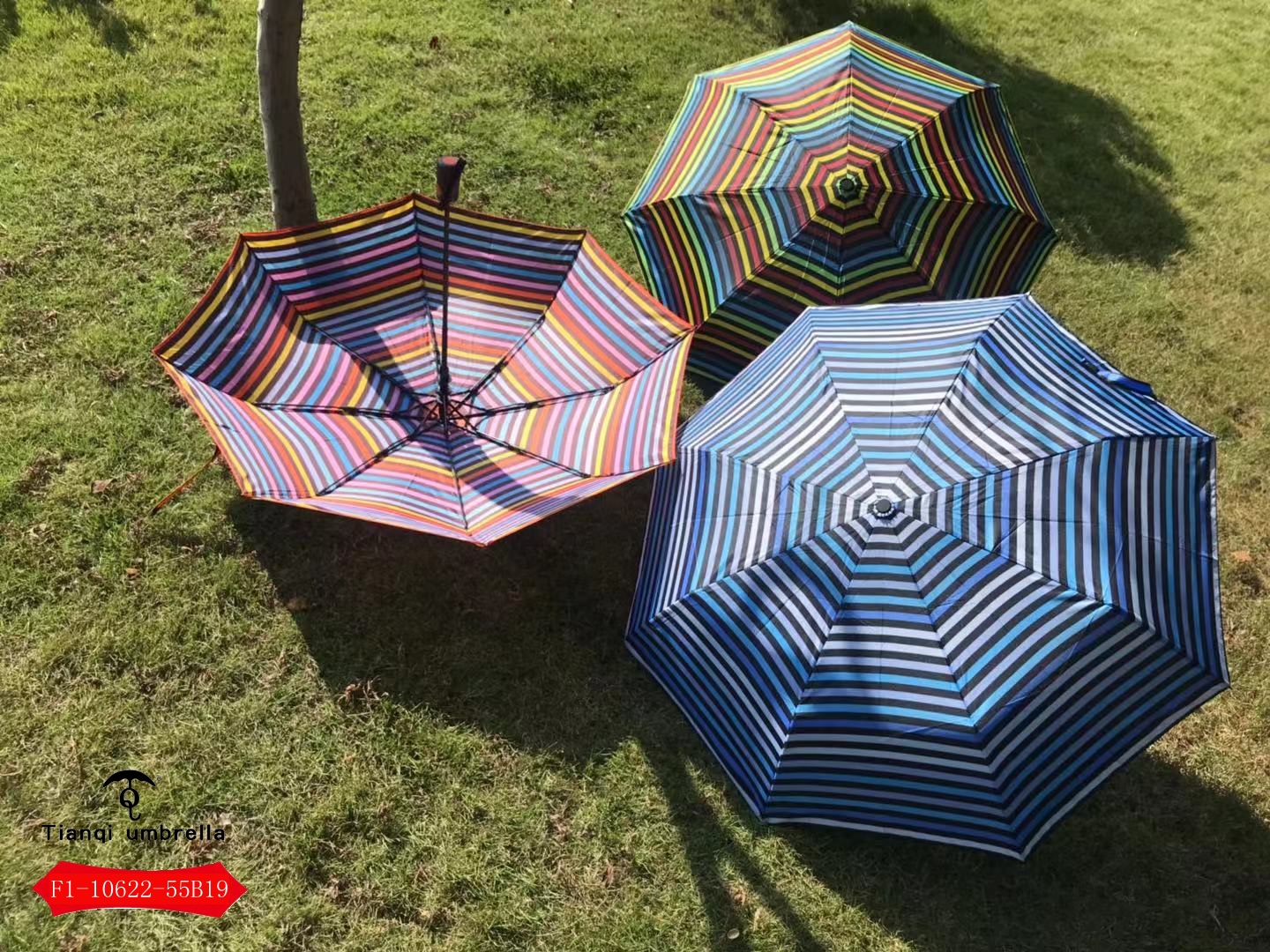 F1-10622-55B19三折自动防紫外线玻璃碎纹晴雨伞详情图6