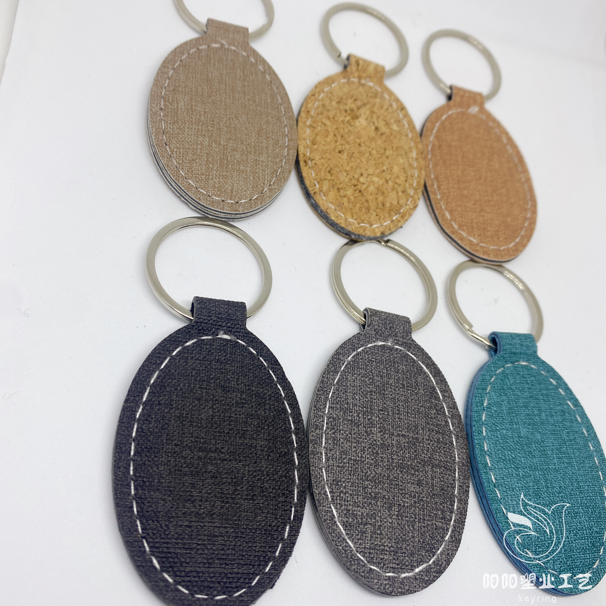 椭圆形钥匙扣 创意礼品 男女通用 PU皮钥匙扣 皮质钥匙扣 广告宣传礼品 旅游纪念品 赠品 可定制详情图8