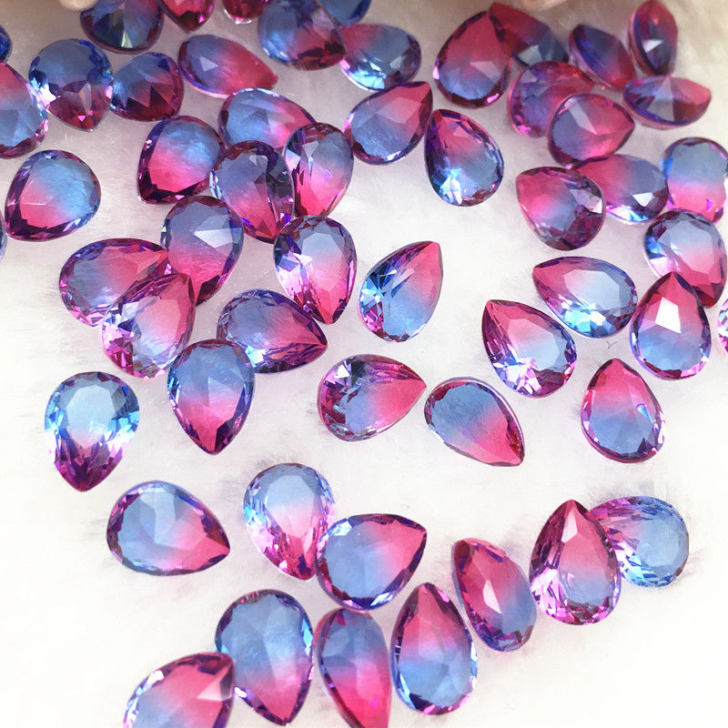 Nail art accessories: Irregular-shaped diamond flat bottom mixed set, popular online hit AB color champagne color super sparkling water diamond Japanese nail art 1934 Item Picture