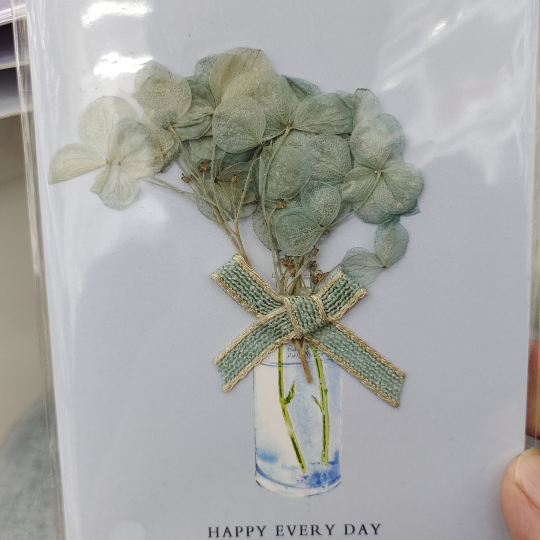 花奕时光 锈球干花万用卡片