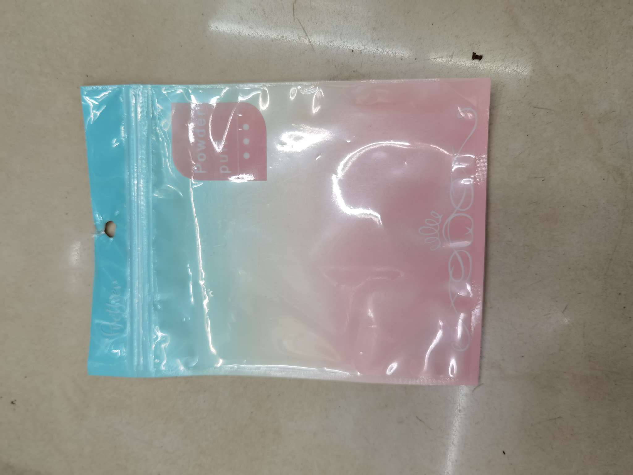 印刷复合拉链包装白底实物图
