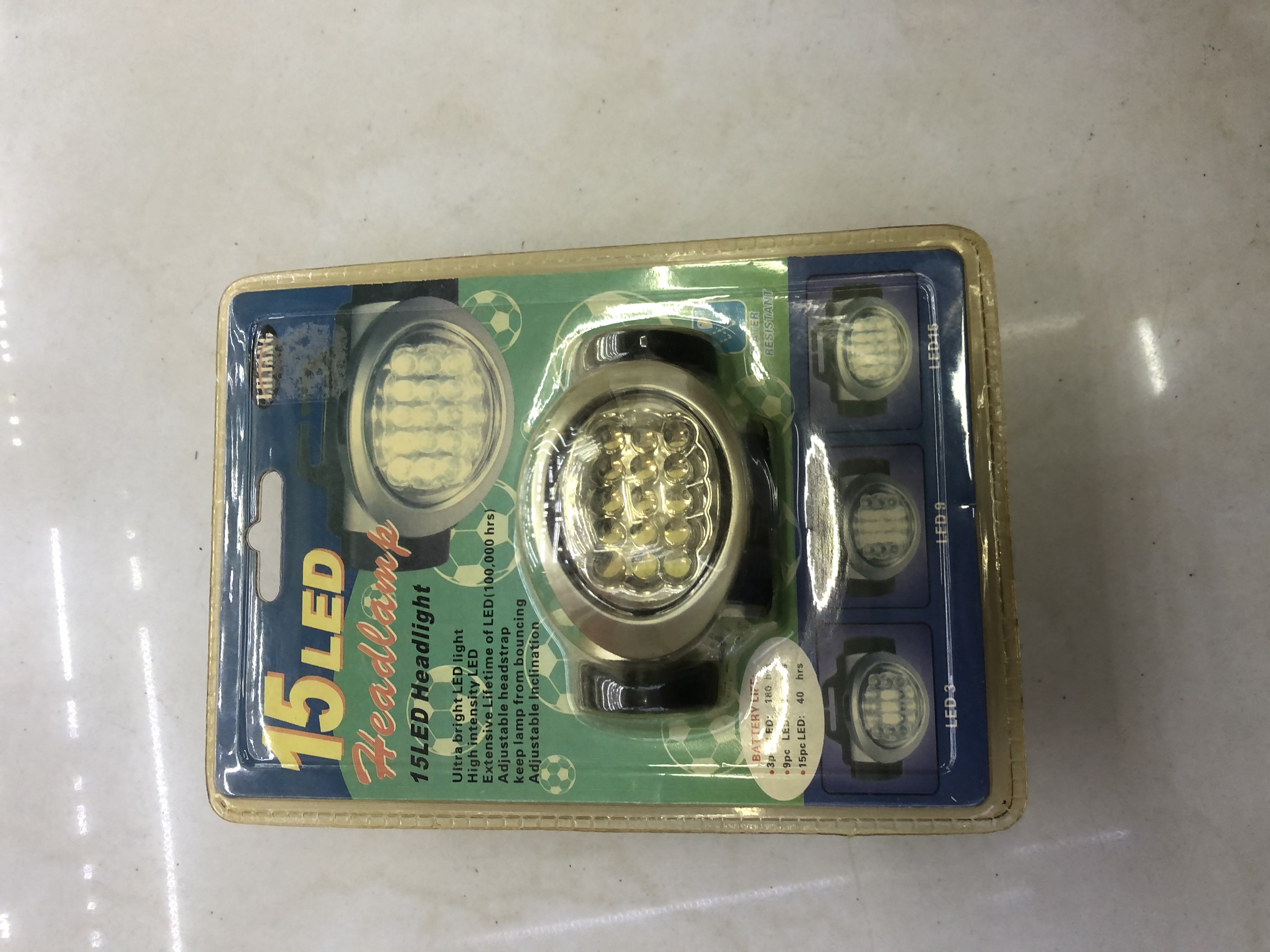 扇形头灯 12LED 钓鱼灯 塑料头灯 603 厂家直销7,9,12,14,19.21，23LED头灯 户外钓鱼野营装产品图