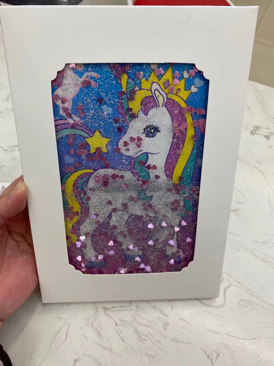 32k入油小清新油密码本少女心手帐本流沙彩页带盒子详情图6