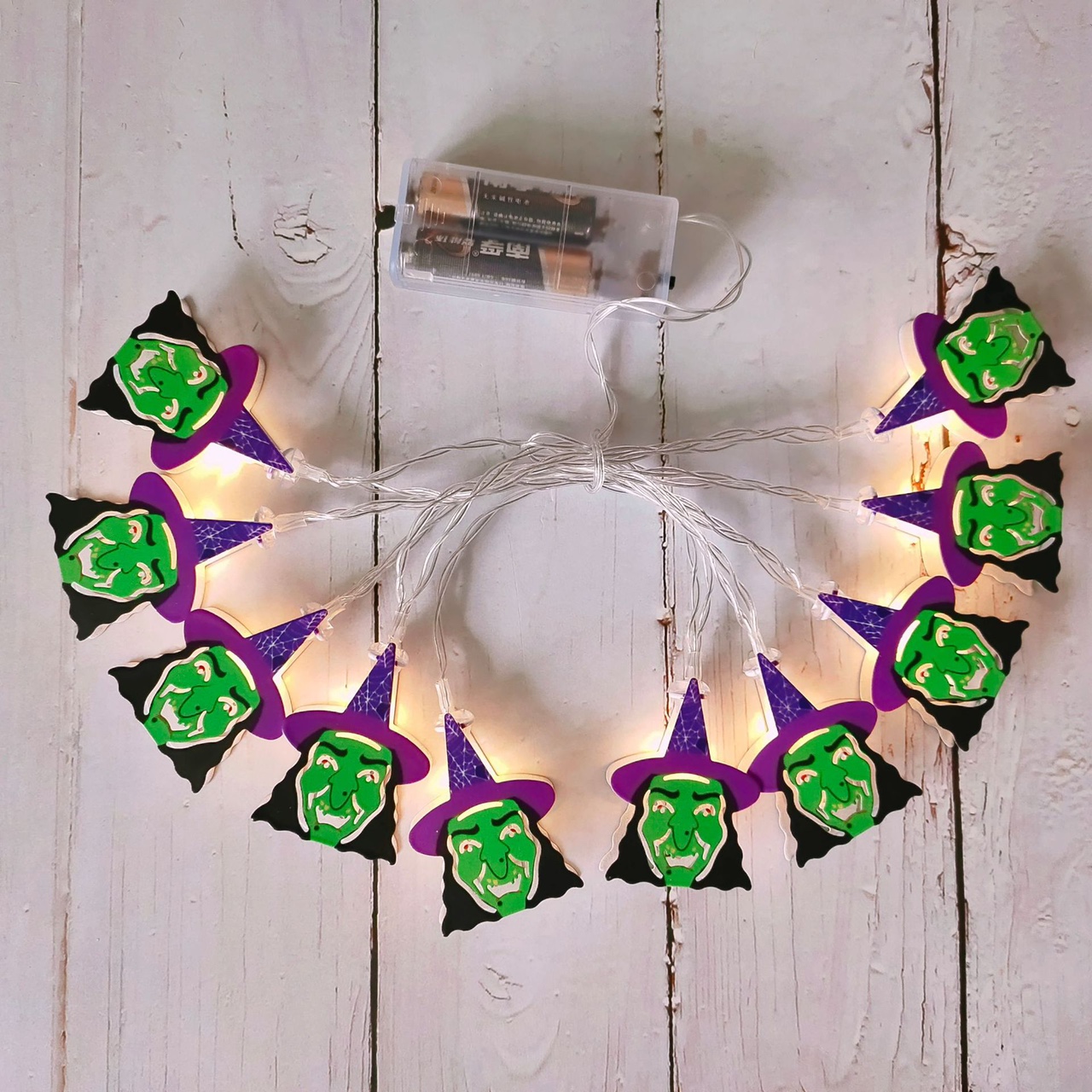 2020 cross-border new Halloween lights string witch hat lights string led party courtyard festival decoration small lights 3m 20 light warm white battery thumbnail