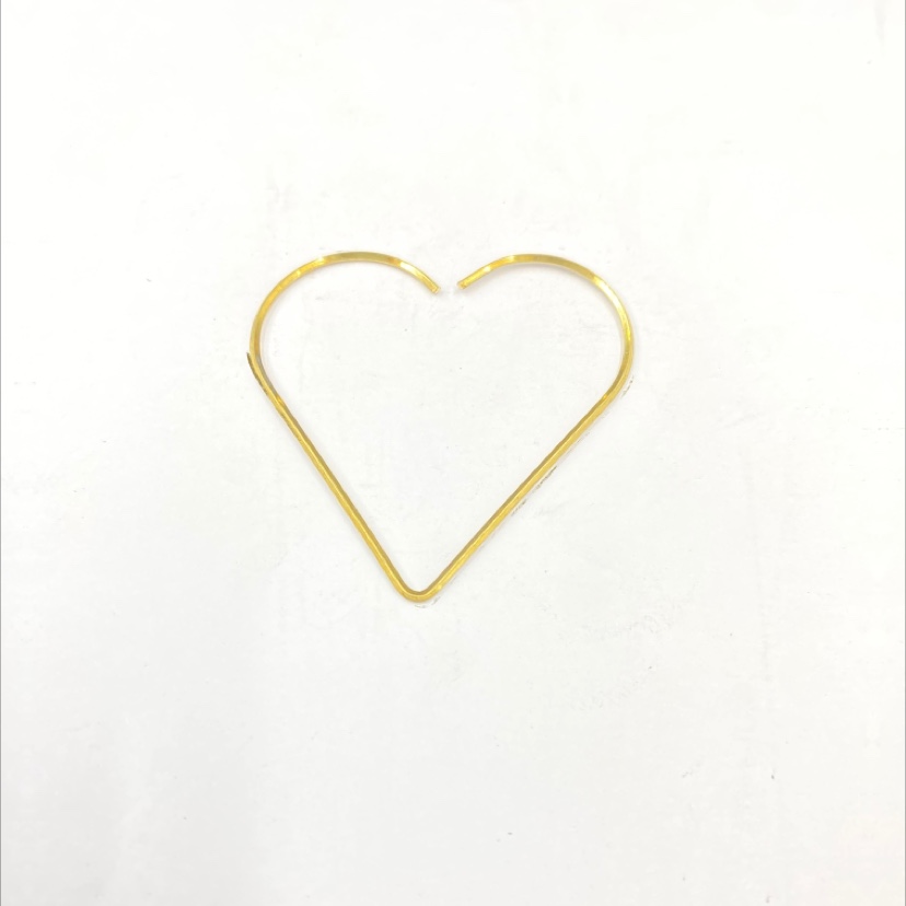 XM03404 square copper wire heart-shaped cutting ring