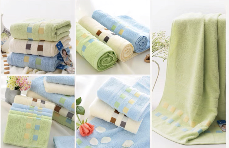 Yiwu Quality Goods All-cotton Gift towels for Adults, men and women, 4-piece set DB-0003F-1 Item Picture