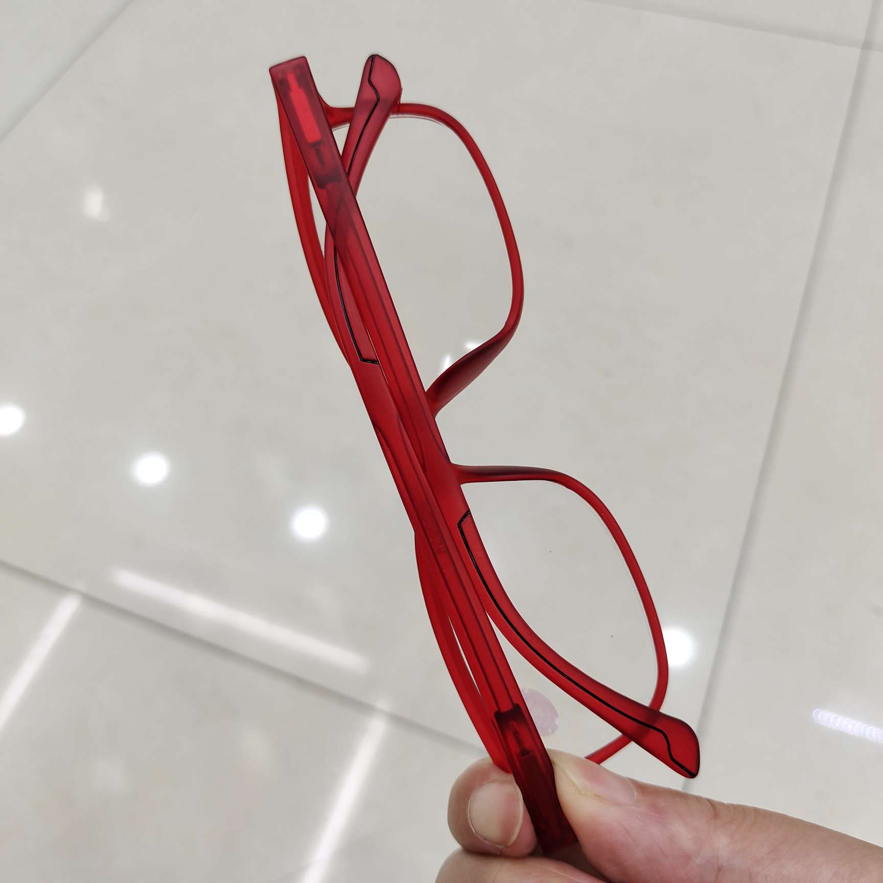 23125店面秀求眼镜老花镜工厂直销弹簧红色老花镜详情图1