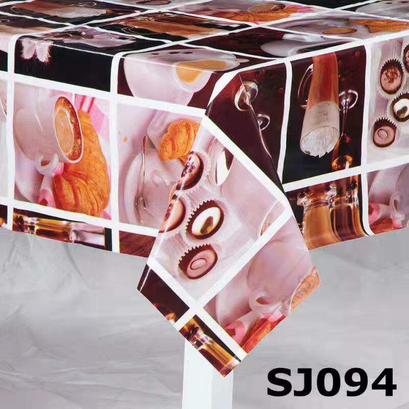 Professional custom-made cold-proof square tablecloth and tablecloth factory direct sales of national trend fashionable PVC transparent printed tablecloths