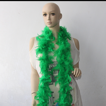 Turkey fire piece feather strip 110 grams 2 meters green