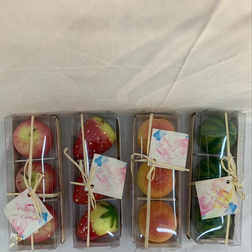 QYF一003A仿真水果蜡烛浪漫创意无烟蜡烛去味装饰品蜡烛