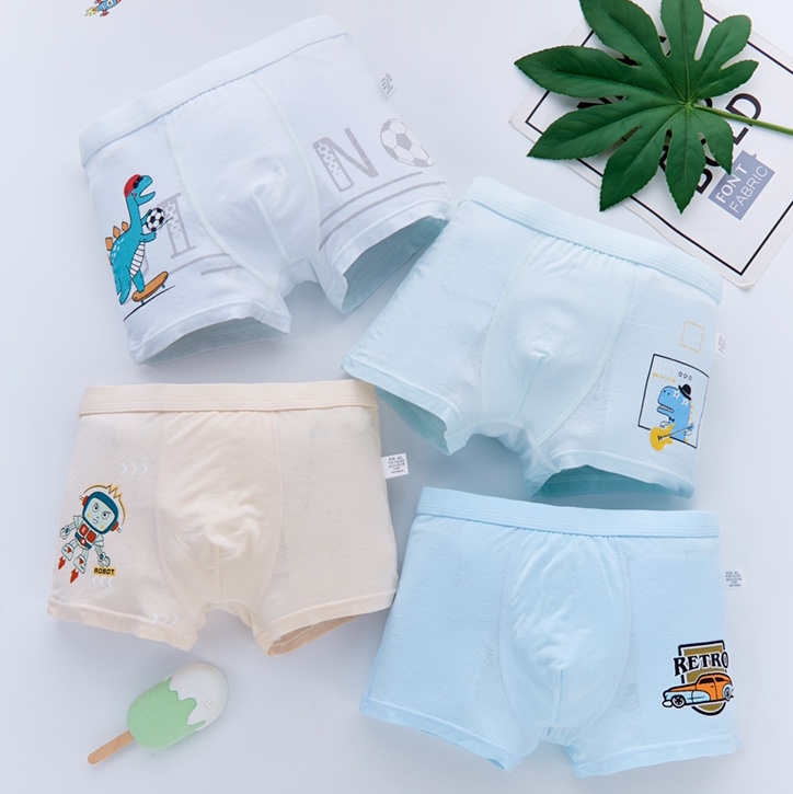 Children's underwear rayon fabric soft, comfortable and breathable cute flower shape boy corner 6219#