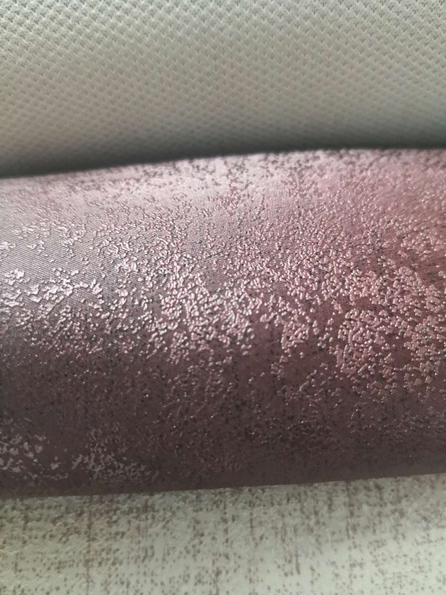 套色小花沙发皮革细节图