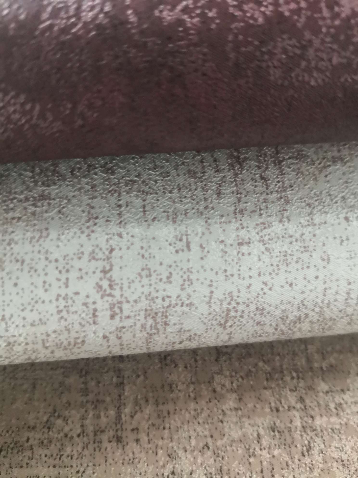 套色小花沙发皮革详情图1