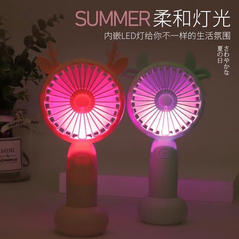 Charging mini fan, cartoon fan, novel and unique fan detail image 7