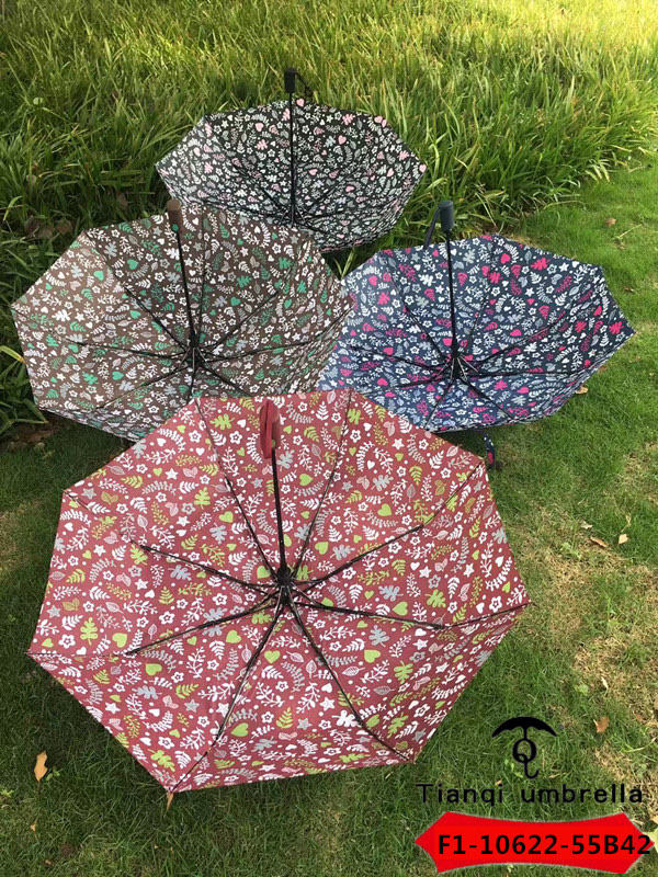 F1-10622-55B42三折自动树叶爱心晴雨伞伞详情图9