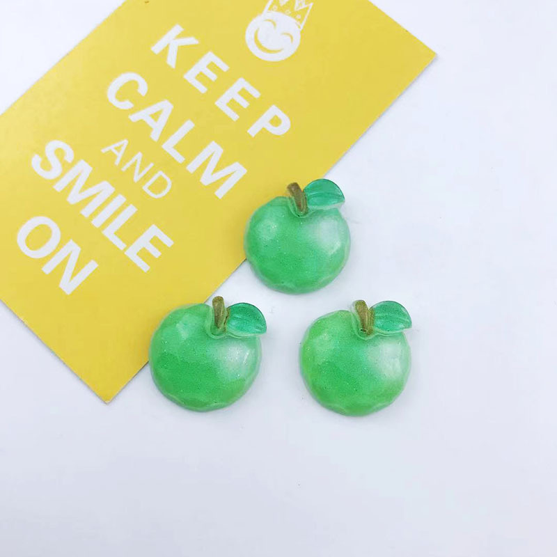 Transparent resin fruit cartoon cute plastic mixed style frosted resin patch diy lucky bag animal, flower and fruit accessories factory direct sales detail image 6