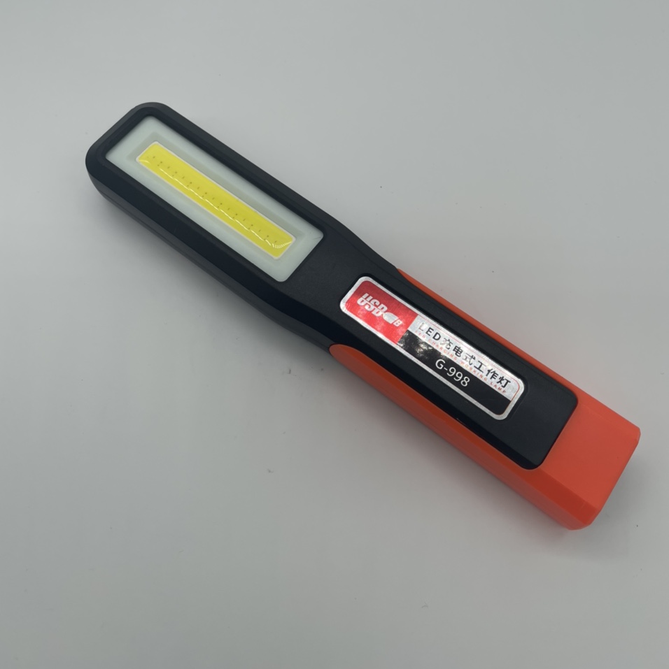 新款工作灯内置电池 USB充电塑料充电款带挂钩