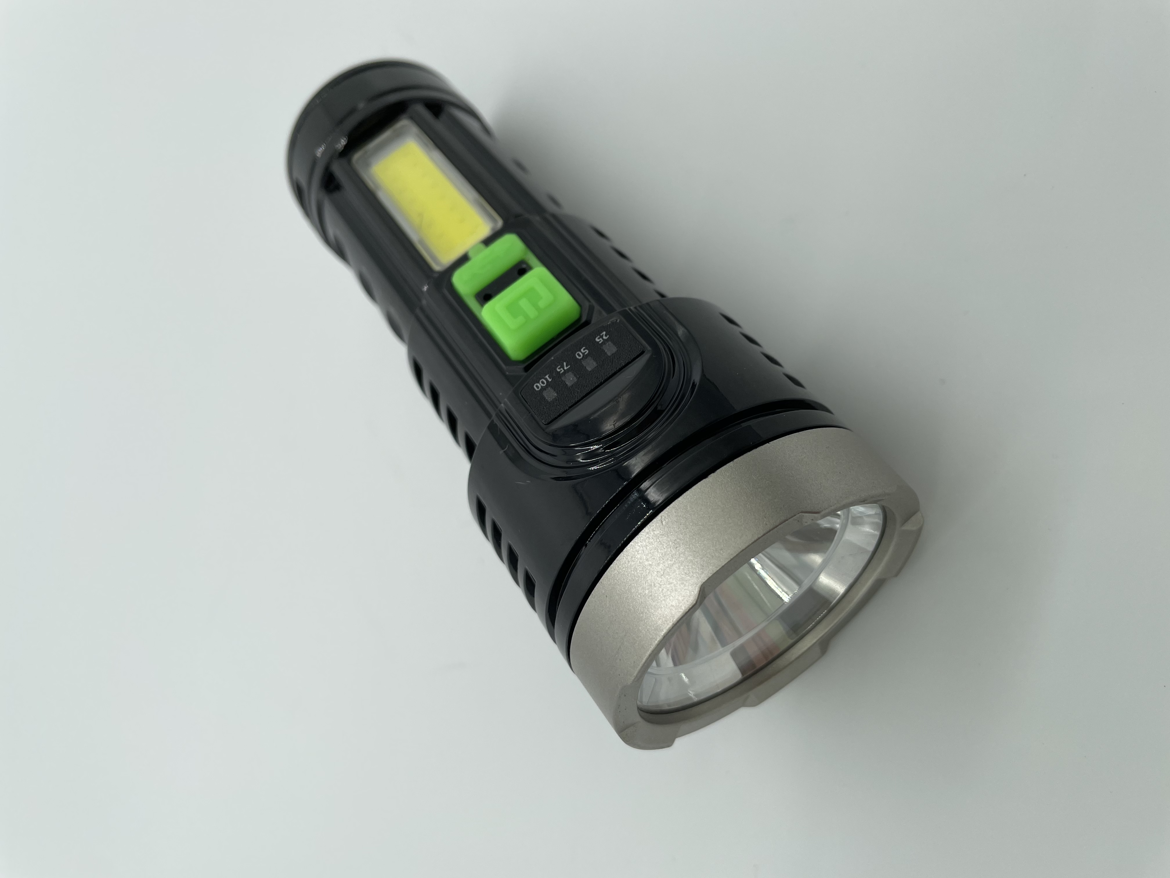 新款塑料内置电池照明带侧灯COB USB充电产品图