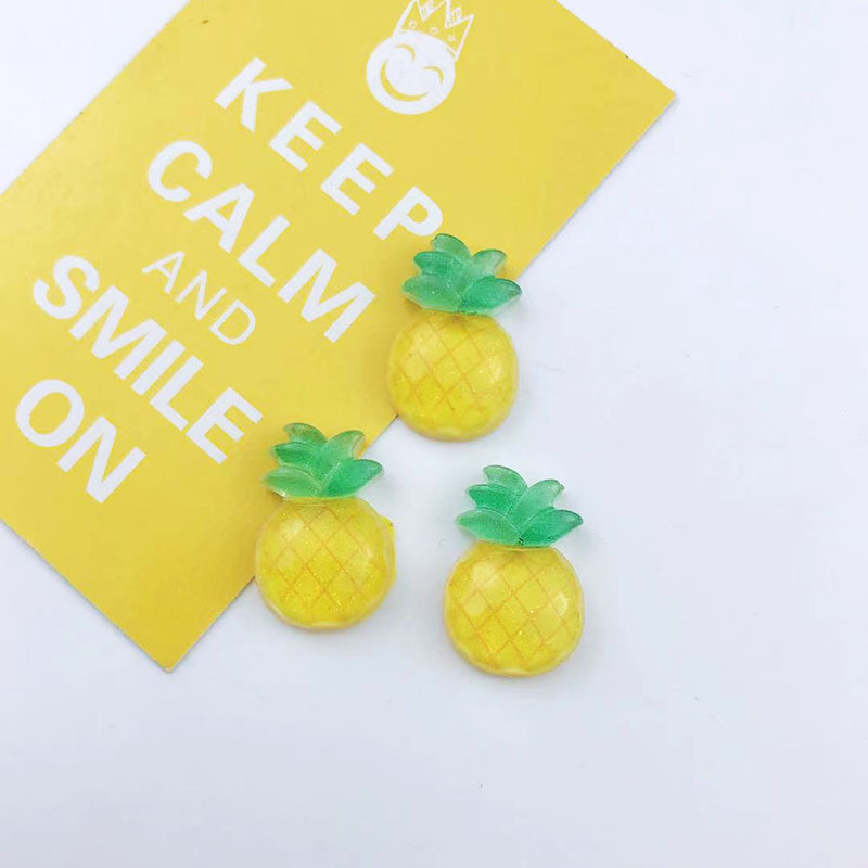 Transparent resin fruit cartoon cute plastic mixed style frosted resin patch diy lucky bag animal, flower and fruit accessories factory direct sales detail image 3