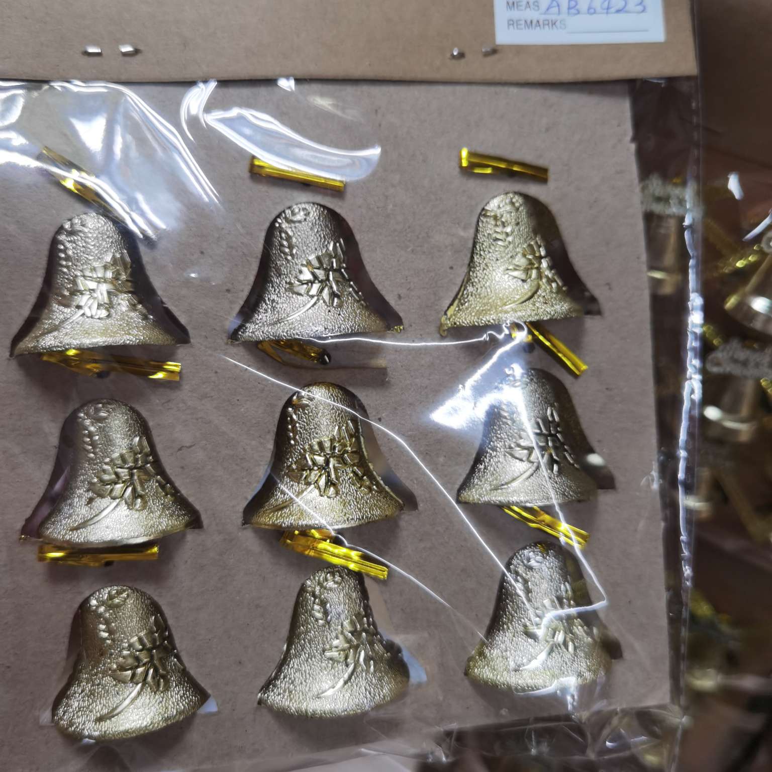 1030 Christmas gifts, Christmas pendants, Christmas decorations, Christmas ornaments, electroplated small pendants, small bells Item Picture