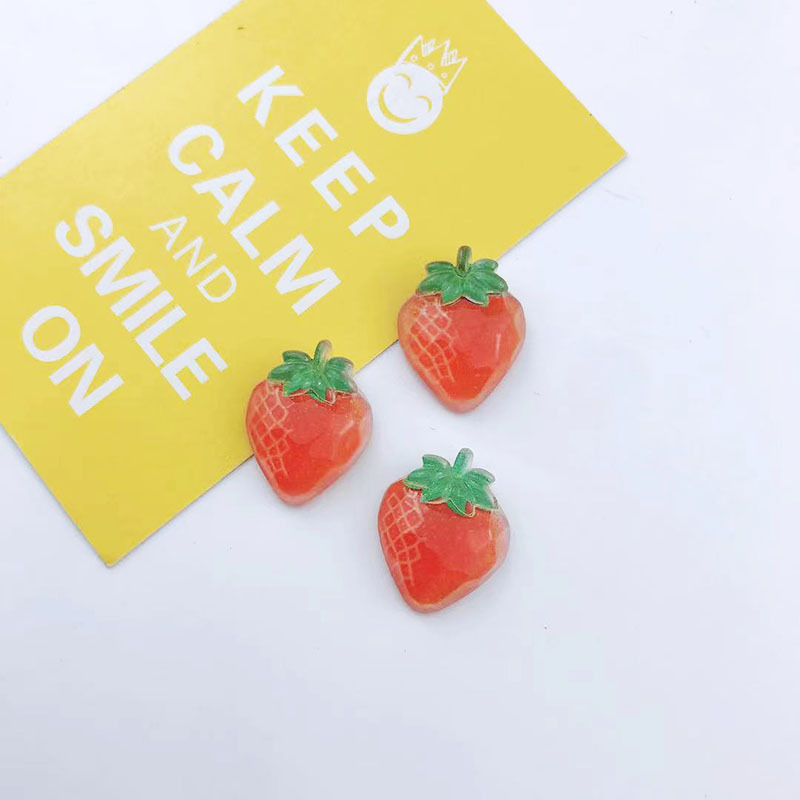 Transparent resin fruit cartoon cute plastic mixed style frosted resin patch diy lucky bag animal, flower and fruit accessories factory direct sales detail image 5