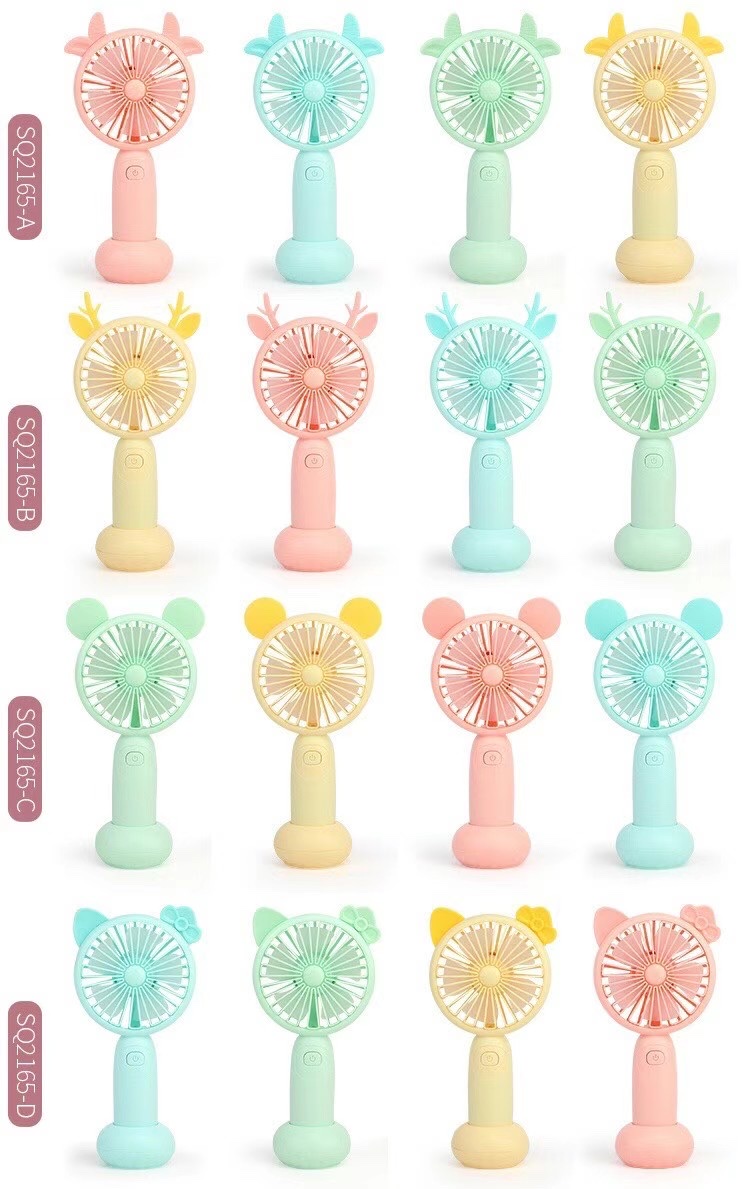 Charging mini fan, cartoon fan, novel and unique fan detail image 4